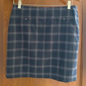 Banana Republic checkered mini skirt.